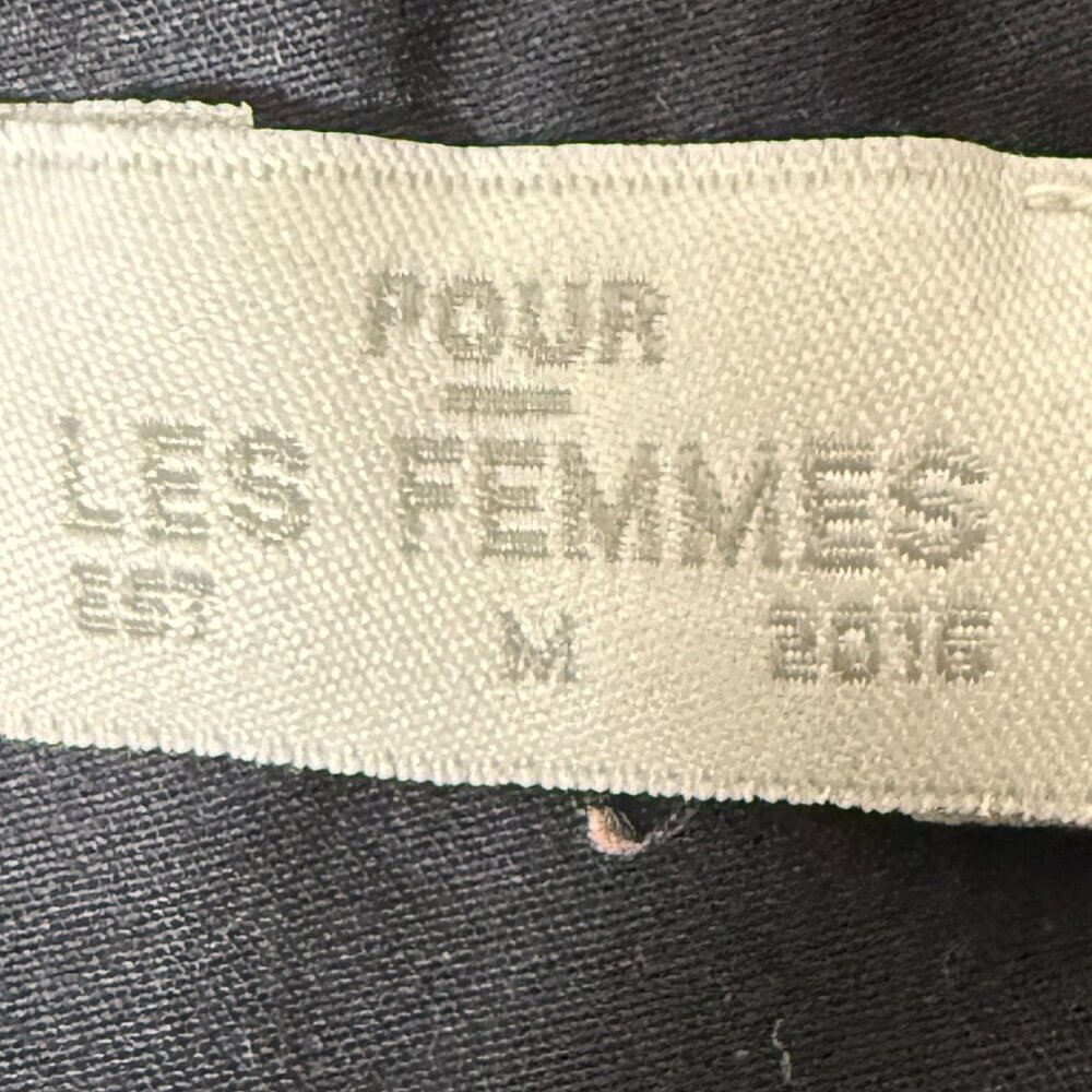 Pour Les Femmes Long Sleeve Pajama Top Captain Blue Size Medium — image 2 of 7